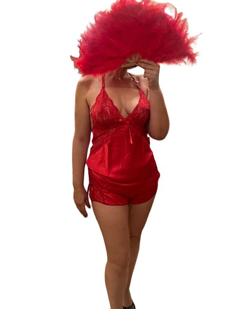 Plus Size Babydoll Lingerie Set Lace Details Red Black Ready To Ship Various Sizes Pieces