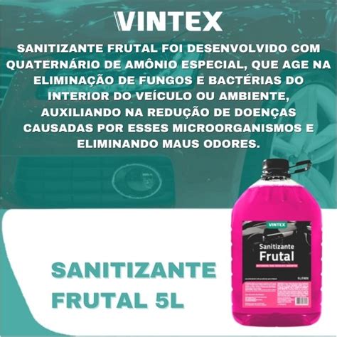 Odorizador Cheirinho Para Carro Sanitizante Frutal Vintex 5l Yamase