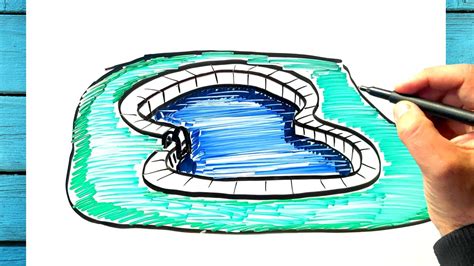 Tuto Dessin Piscine D Dessin Comment Dessiner Une Piscine Facilement