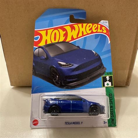 風火輪 Hot wheels Tesla model Y 藍色 蝦皮購物