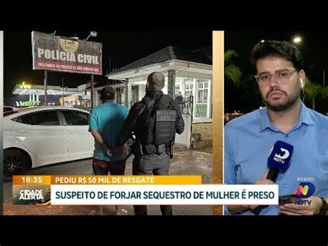 Jovem de 22 anos é preso por forjar sequestro de mulher e pedir R 50