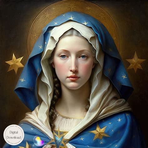 Virgin Mary Religious Printable Images Mother Mary Religious Printable Art 271 Instant Download