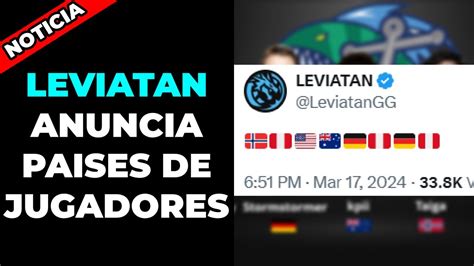 Leviatan Anuncia Nacionalidades De Su Nuevo Roster De Dota Dota