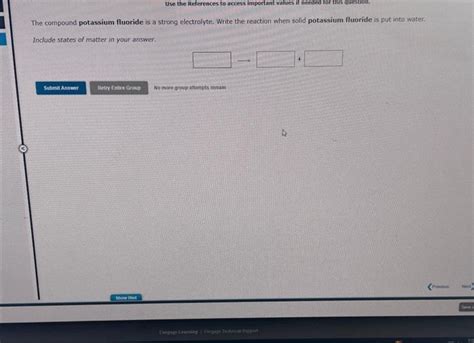 Solved The compound potassium fluoride is a strong | Chegg.com