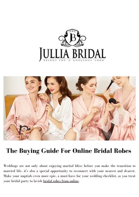 Ppt The Buying Guide For Online Bridal Robes Powerpoint Presentation