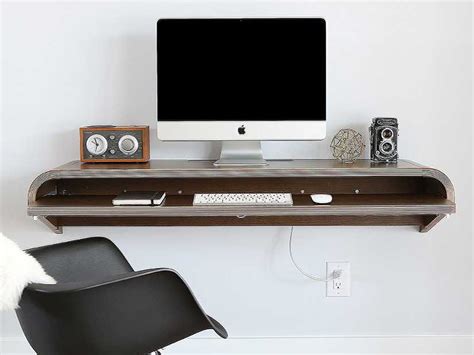 Wall Mounted Computer Desk With Keyboard Tray Wall Design Ideas