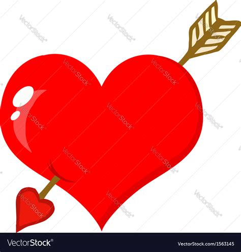 Cartoon Valentines Heart Royalty Free Vector Image