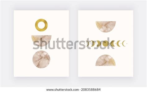 Boho Geometric Wall Art Prints Nude Stock Vector Royalty Free 2083588684 Shutterstock