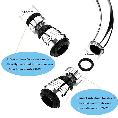 Robinet Raccord A Rateur De Robinet Rotatif En Acier Inoxydable