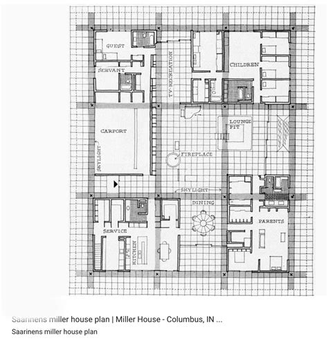 The Miller House Is A Mid Century Modern Home Designed By Eero