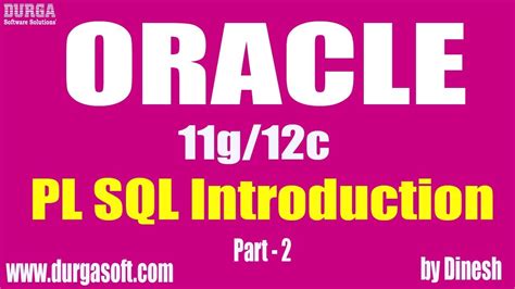 Oracle PL SQL Introduction Part 2 YouTube