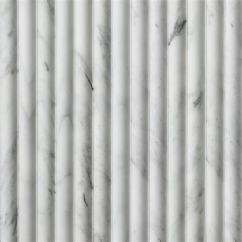 Calacatta White Marble Inverted Flute Fast Delivery Starel Stones