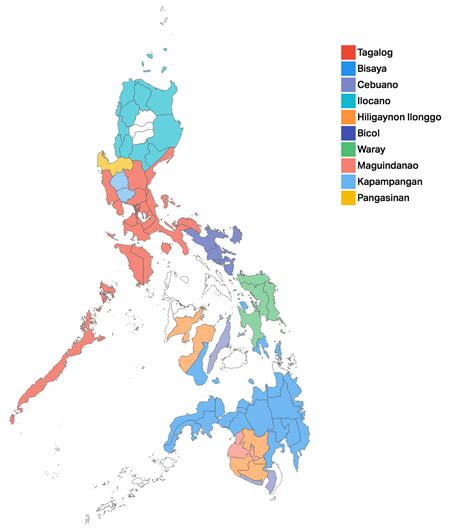 Top 10 most spoken languages in the Philippines... - Maps on the Web