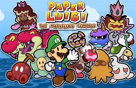 Paper Luigi The Marvelous Compass By Muzyoshi Papermario Super