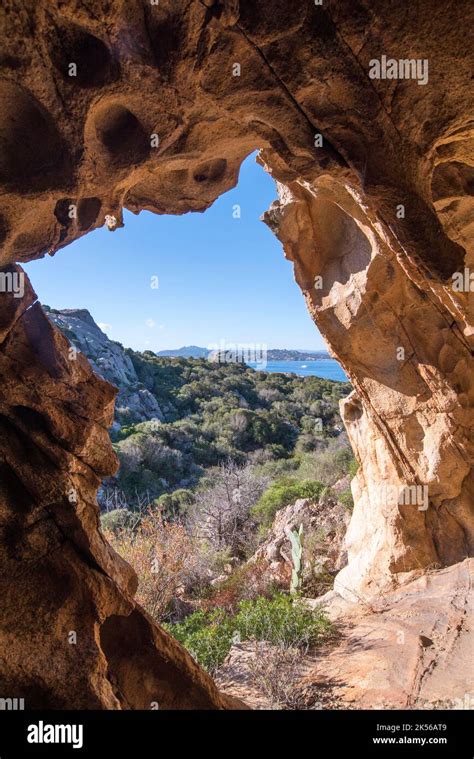 Grotte Di Sardegna Isola Caprera Arcipelago Di La Maddalena Stock