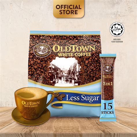 OLDTOWN White Coffee 3 In 1 Instant Premix White Coffee Less Sugar 15S