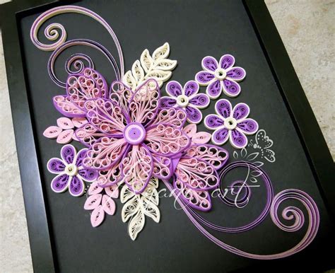 Ayani Art Pink And Purple Quilling Quilling Work Quilling Patterns