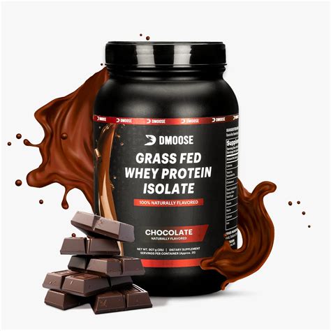 DMoose Premium Grass-Fed Whey Protein Isolate - Natural & High Protein