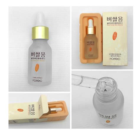 100 Original Rorec White Rice Essence Serum Whitening Protein Shrink