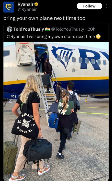 RyanAir Admin Got No Chill 9GAG