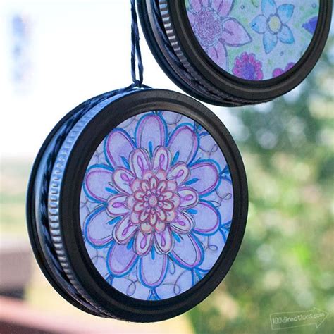 How To Make Easy Sun Catchers With Coloring Pages Craftylilthing