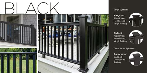 Vinyl railing deep dark colors | CertainTeed