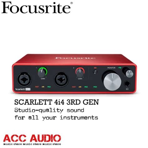 Promo Focusrite Scarlett I Rd Gen Usb Audio Interface Diskon Di