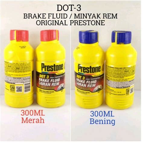 Jual Minyak Cairan Rem Brake Fluid Prestone Dot Original Warna