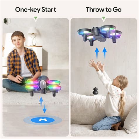 Tomzon Drone A23W con cámara 1080P mini dron LED para niños con tiro