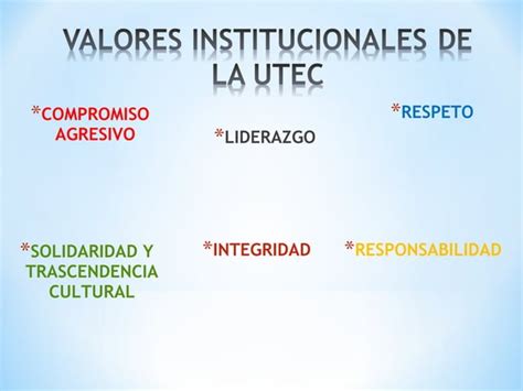 Presentacion Valores Utec Edgar Chacon Ppt Descarga Gratuita