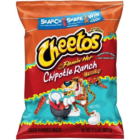 CHEETOS Flamin Hot Chipotle Ranch Crunchy Cheese Flavored Snacks Reviews