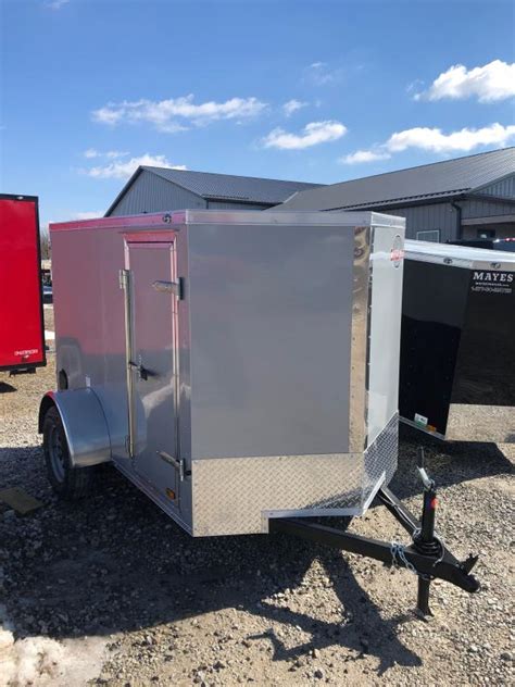 2021 Cargo Mate Ehw58sa Enclosed Cargo Trailer 5x8 Sa Ramp Door Spring Suspension Gvw