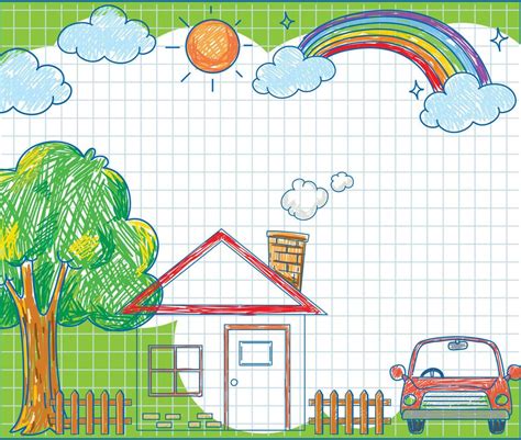 Hand drawn coloured crayon background template 7637517 Vector Art at Vecteezy