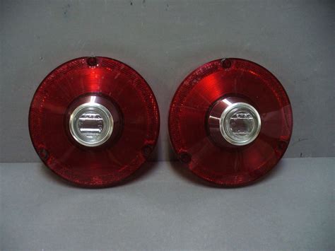 63 Ford Falcon Taillight Lenses 62 Fairlane Tail Lamp Back Up Pair Ford