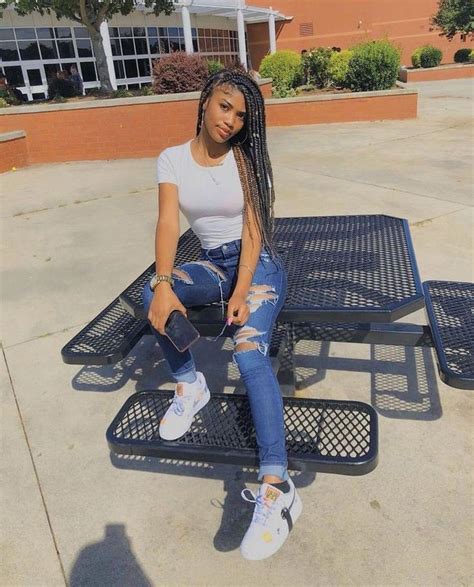 High school black girl outfits | Baddie Outfits With Jordans | Baddie Outfits, Casual wear, Crop top