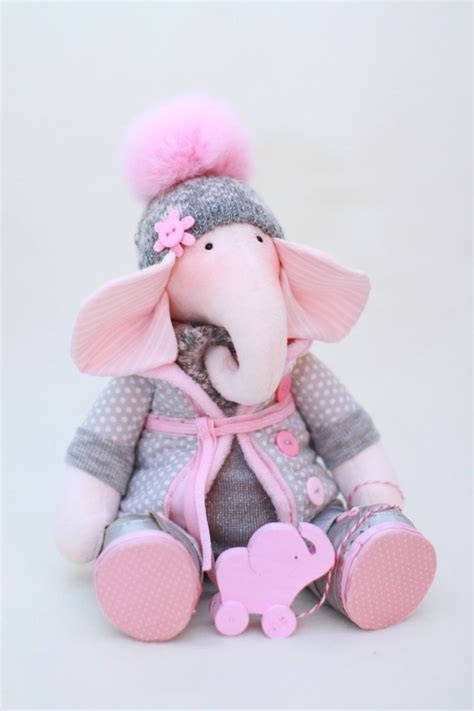 Handmade by artveronika | Игрушки для новорожденных девочек, Слон ...