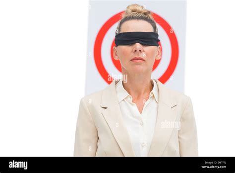 Blindfolded Blonde Hi Res Stock Photography And Images Alamy