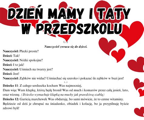 Prezent Scenariusz z okazji Dnia Mamy i Taty dla przedszkoli Złoty