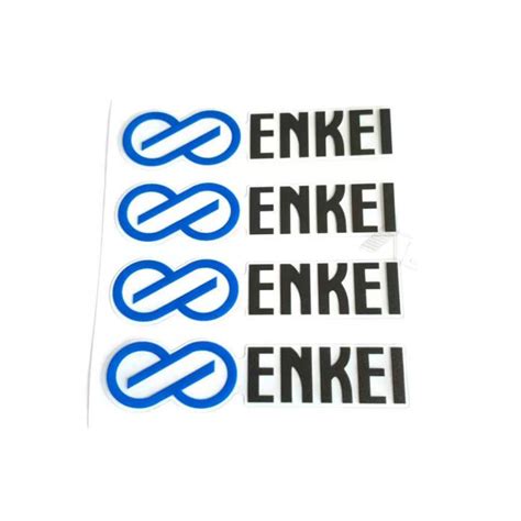 ENKEI Sticker One Set 4pcs Rim Sticker ENKEI Wheel Sticker black 95mm ...