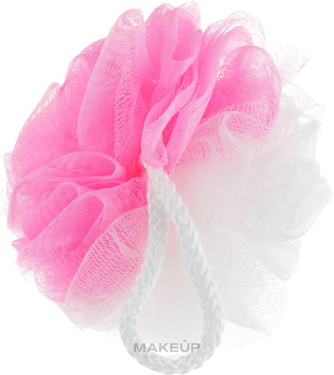 Мочалка для душа, BSS-11, бело-розовая - Beauty LUXURY Bath Shower ...
