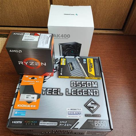 Yahoo オークション 新品 AMD Ryzen 7 5700X BOX ASRock Steel Legen