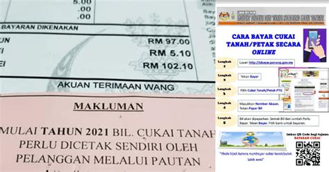 Cara Semak Cukai Tanah & Bayar Online Setiap Negeri, Tak Perlu Beratur Di Kaunter