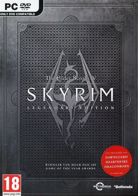 The Elder Scrolls V: Skyrim - Legendary Edition (2013) box cover art - MobyGames