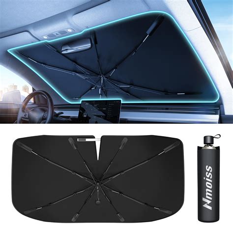 Buy [2024 Upgrade] Nmoiss Windshield Sun Shade Umbrella for Car