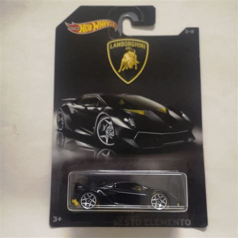 Hot Wheels Lamborghini Sesto Elemento Lamborghini Series Shopee Malaysia