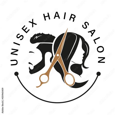 Unisex Hair Salon Logo Printable Logo Or Any Salon Usages Stock