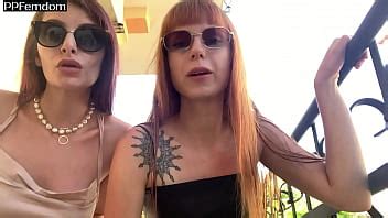 Double Femdom POV Spitting Ass Worship Pussy Worship Foot Domination And Upskirt XNXX