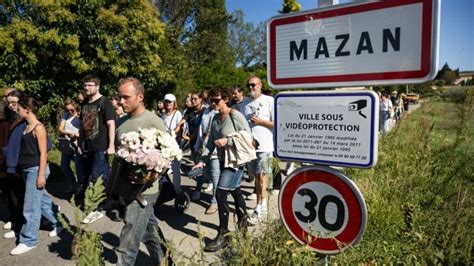 Cette Femme A Un Courage Formidable à Mazan Une Marche Blanche En Soutien à Gisèle Pelicot