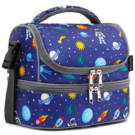 FlowFly Kids Double Decker Cooler Insulated Lunch Bag Large Tote for ...