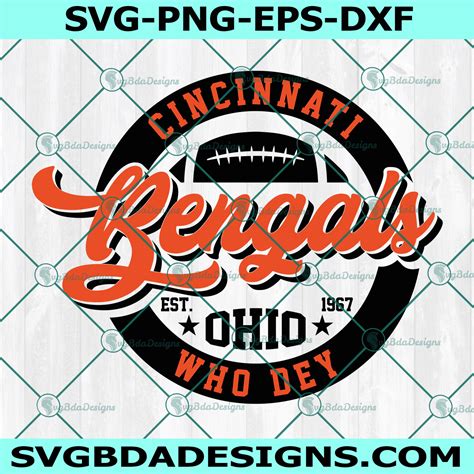 Who Dey Cincinnati Bengals Svgcincinnati Bengals Svg Bengals Svg